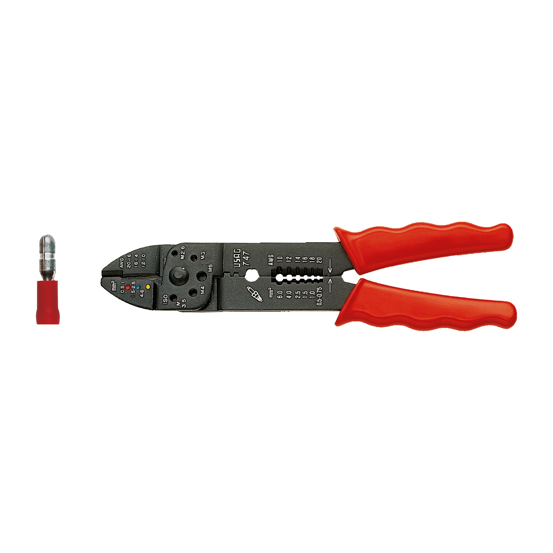 747 - Pliers for pre-insulated cable lugs - Usag - U07470001 747 - Pliers for pre-insulated cable lugs - Usag - U07470001